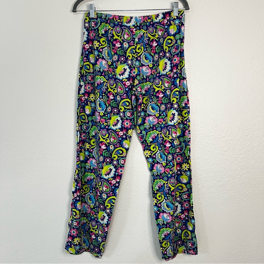 Disney Parks Authentic Pajama Pants Colorful‎ Paisley Floral Minnie Mouse Medium - Picture 4 of 9